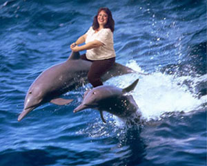 lady on a dolphin